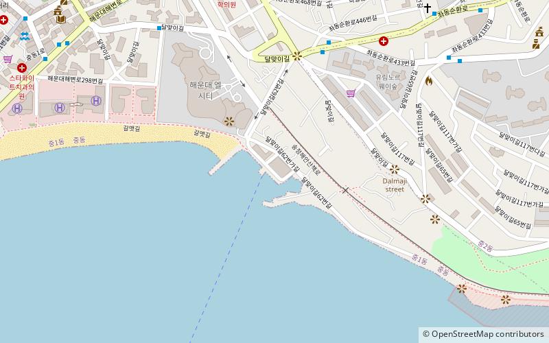haeundae cruise boat busan location map
