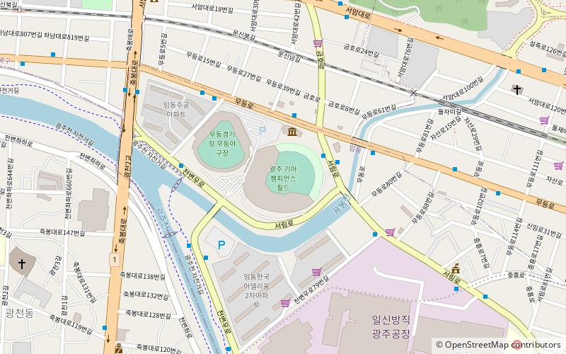 Gwangju-Kia Champions Field location map