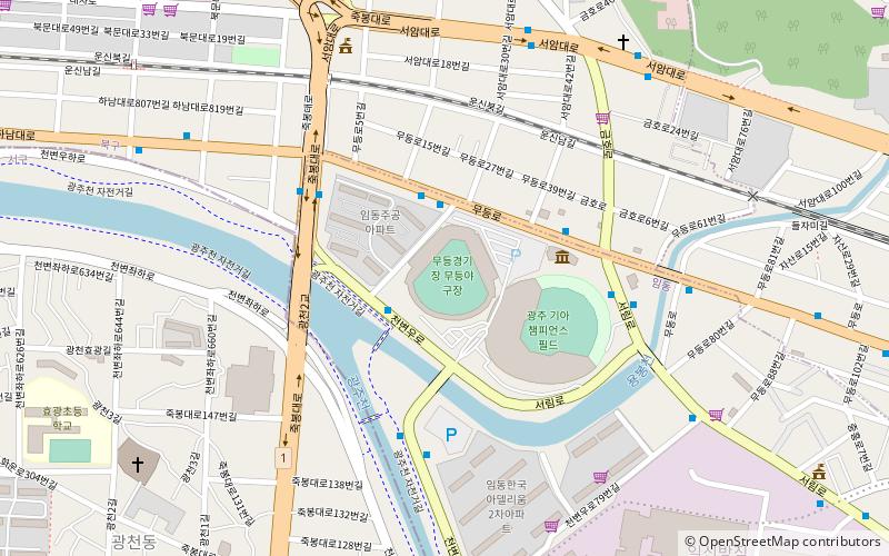 Gwangju Mudeung Baseball Stadium location map