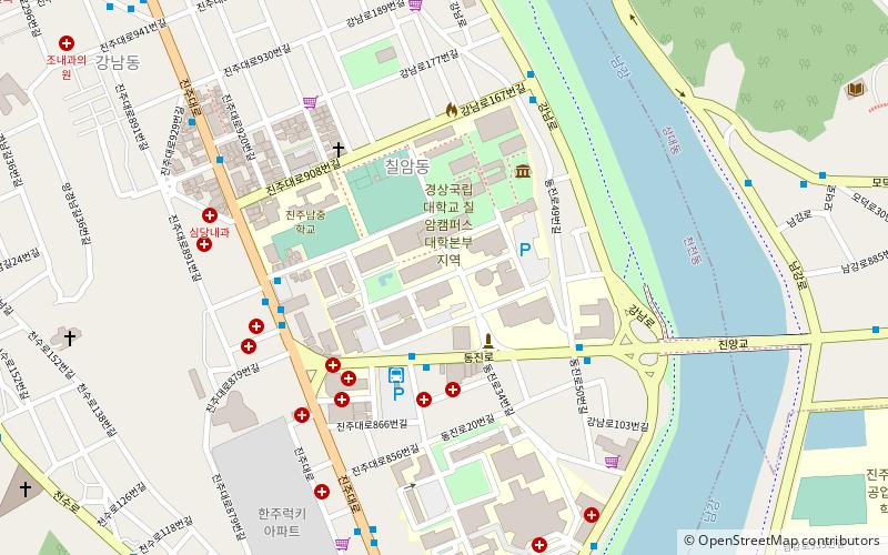 Université nationale de sciences et technologies Gyeongnam location map