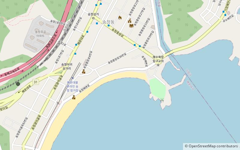 Songjeong Beach location map