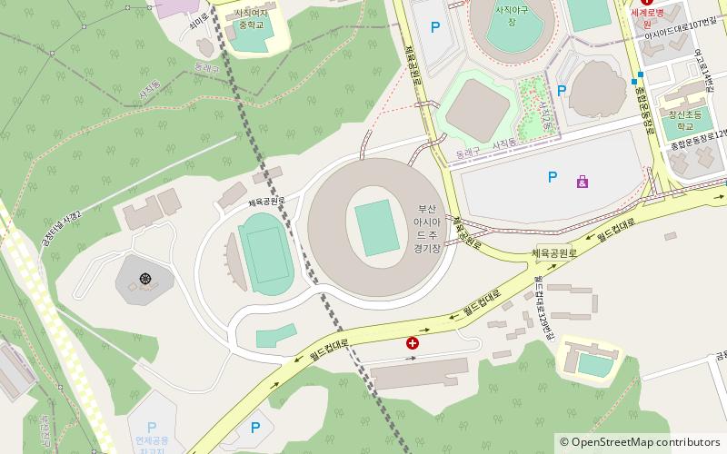 Busan Asiad Main Stadium location map