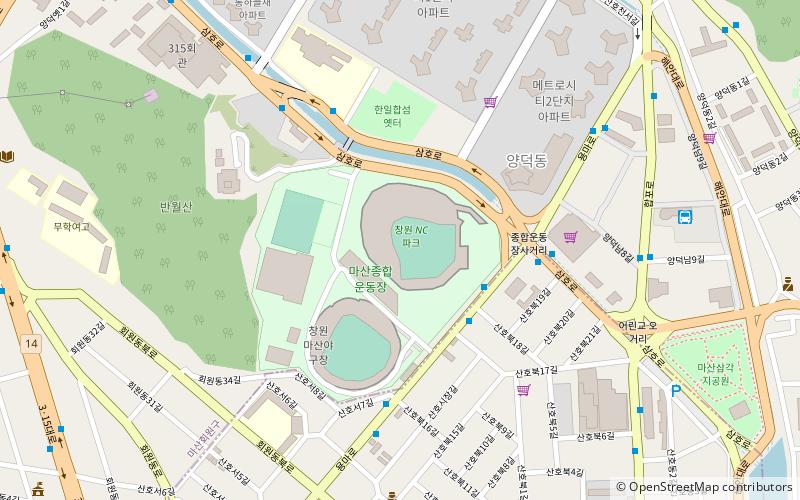 Changwon Baseball Stadium location map