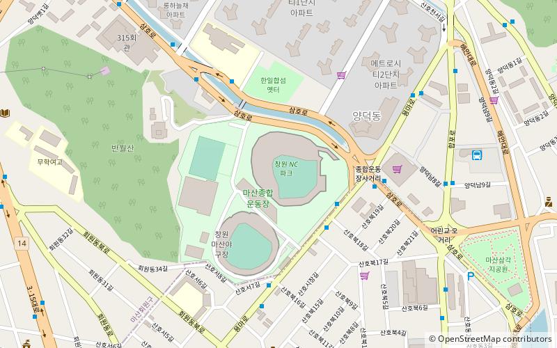Masan Stadium location map