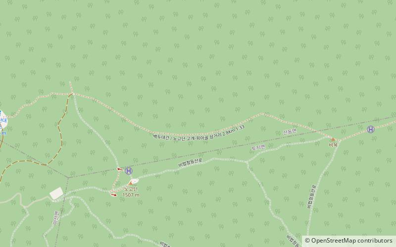 baegdudaegan baekdudaegan nogodan gogae piagol samgeoli 2 8km 1 33 jirisan national park location map