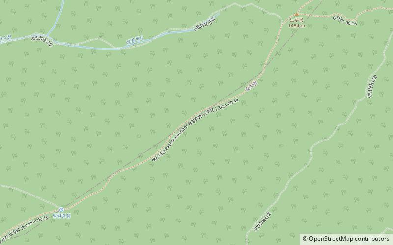 baegdudaegan baekdudaegan imgeollyeongsaem nolumog 1 3km 00 44 jirisan national park location map