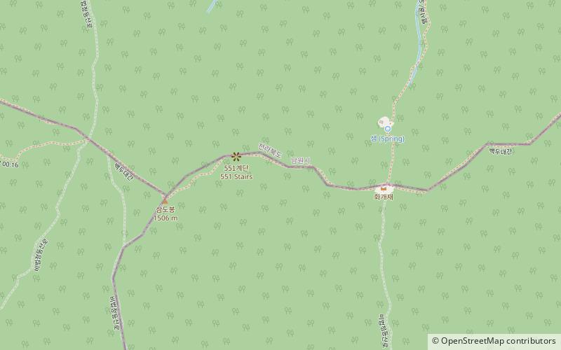 baegdudaegan baekdudaegan samdobong hwagaejae 0 7km 00 24 jirisan national park location map