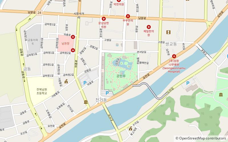 kwanghan pavilion namwon location map