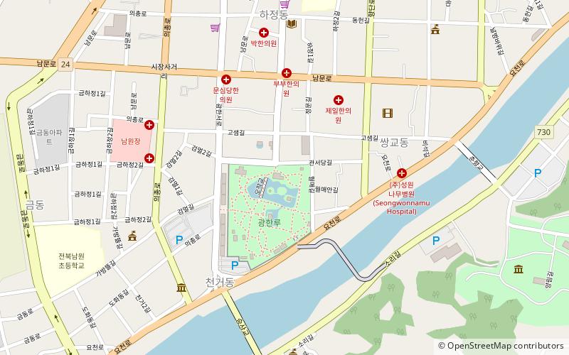 gwanghallu gardens namwon location map
