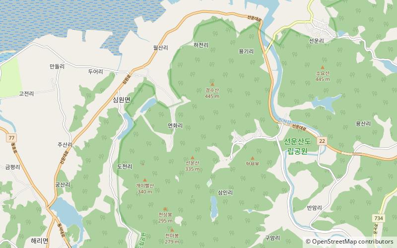 Seonunsan location map