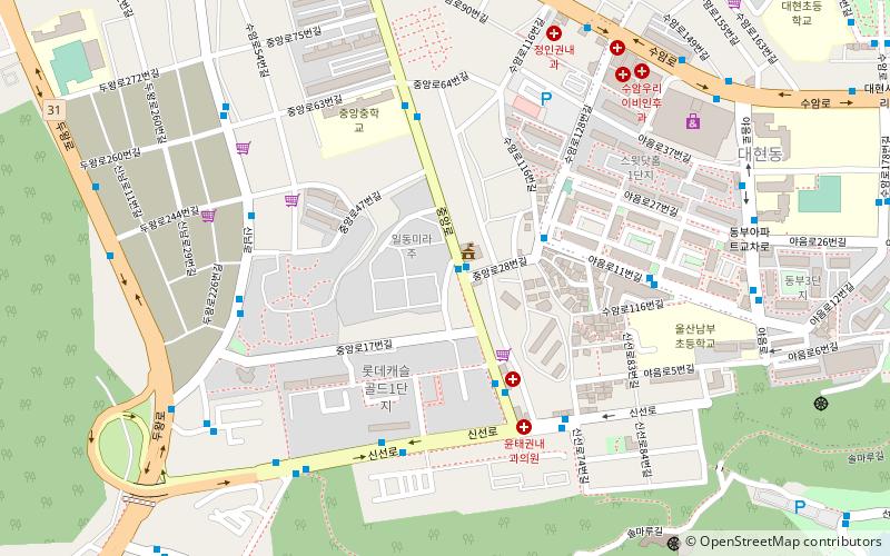 suam dong ulsan location map