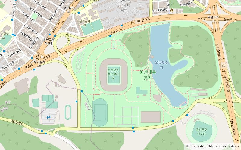 Estadio de Fútbol Ulsan Munsu location map
