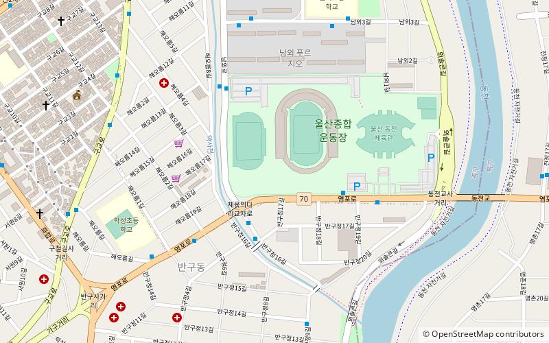 Ulsan-Stadion location map