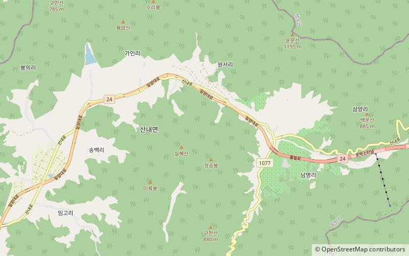 Yeongnam Alps location map