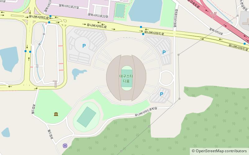 Daegu Stadium location map