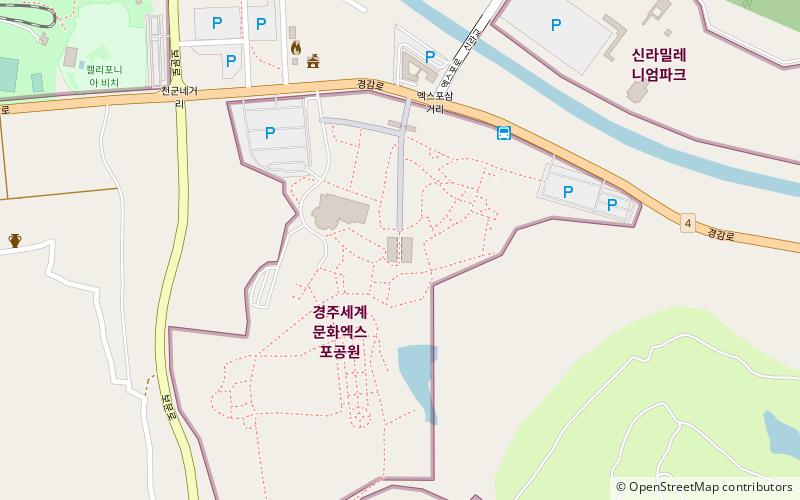 gyeongju tower location map