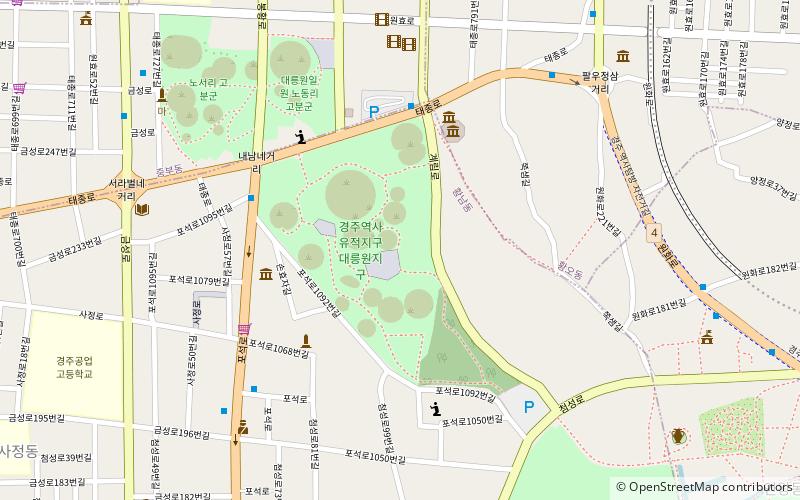 daerungwon burial mound gyeongju location map