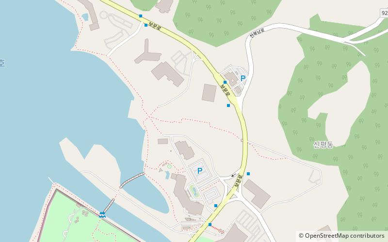 Bomun Lake Resort location map