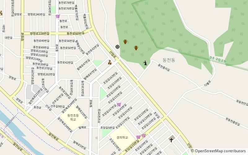 dongcheon dong gyeongju location map