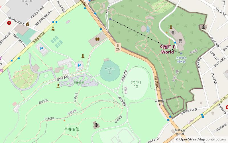 duryu park stadium daegu location map