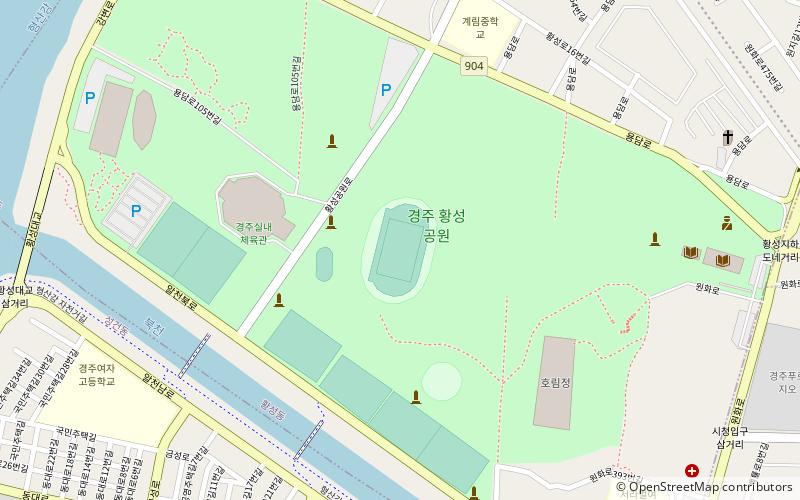 Gyeongju Civic Stadium location map