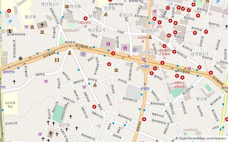 gwandeokjeongsungyo memorial hall daegu location map