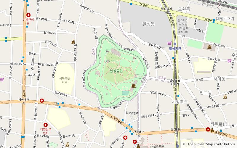 Dalseong Park location map