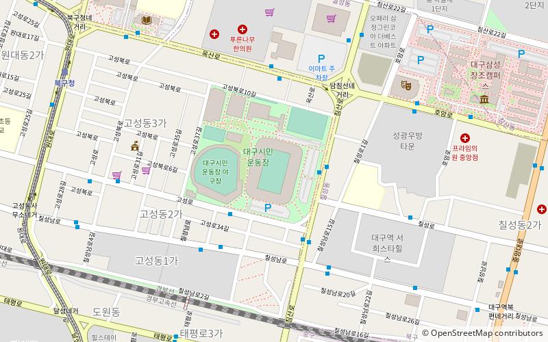 Daegu Civic Stadium location map