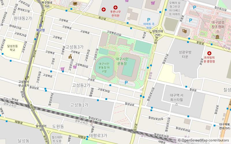 Daegu Baseball Stadium location map