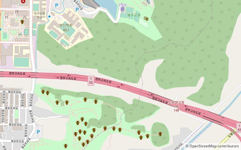 bongmu leports park daegu location map
