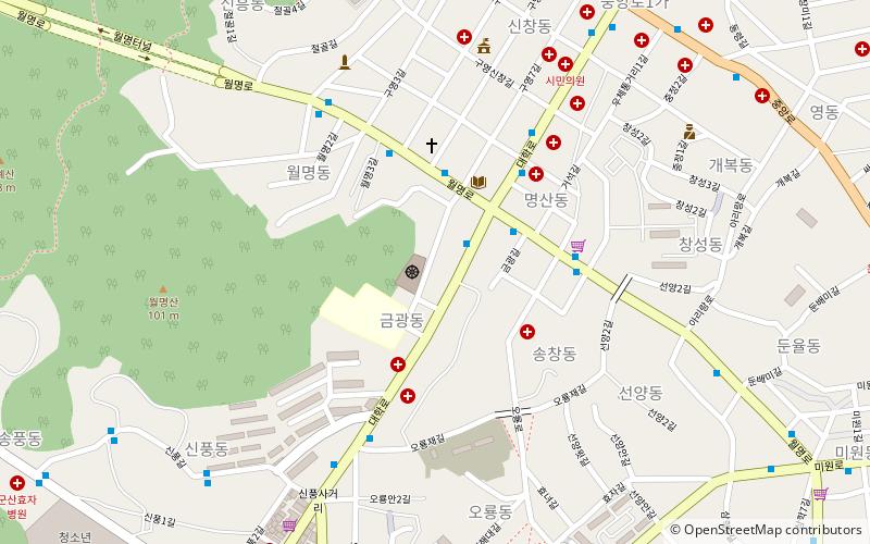 dongguksa temple gunsan location map