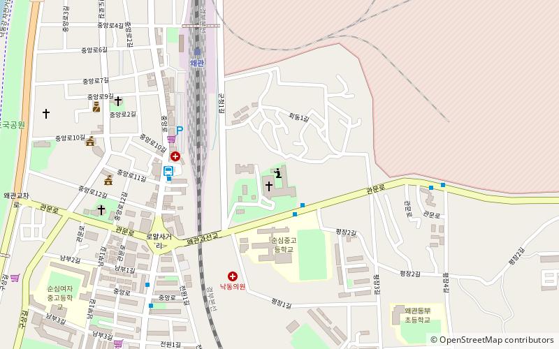 Waegwan Abbey location map