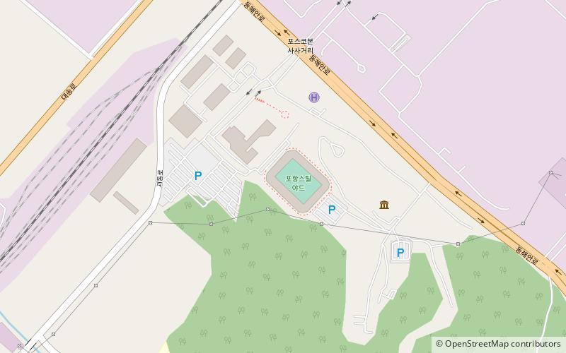 Pohang Steel Yard location map