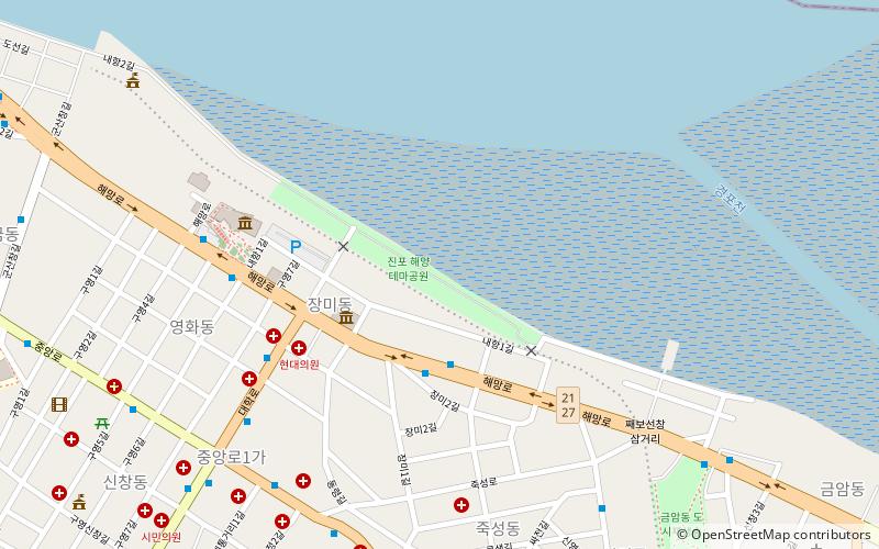jinpo marine park gunsan location map