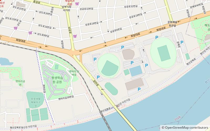 Pohang Baseball Stadium location map