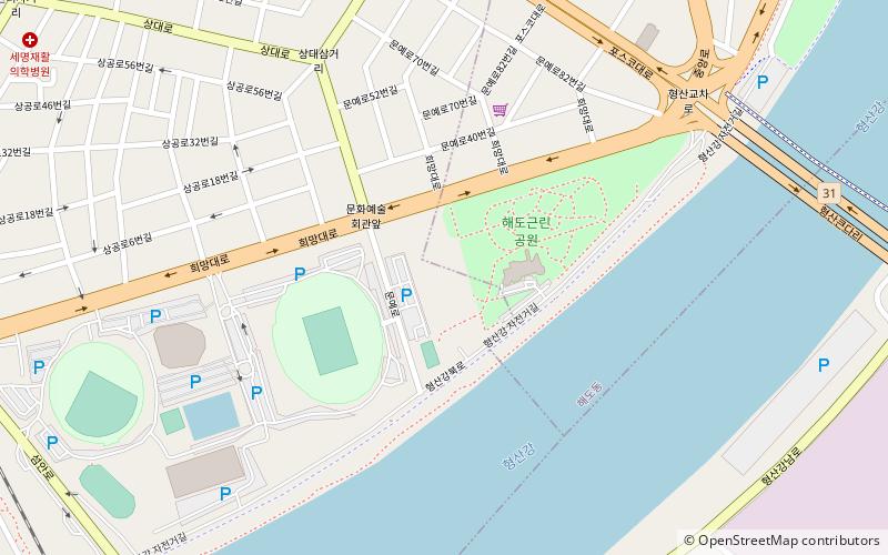 pohang sports complex location map