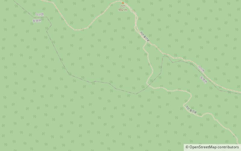 gasan mountain location map