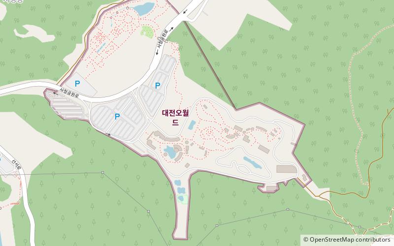 o world daejeon location map