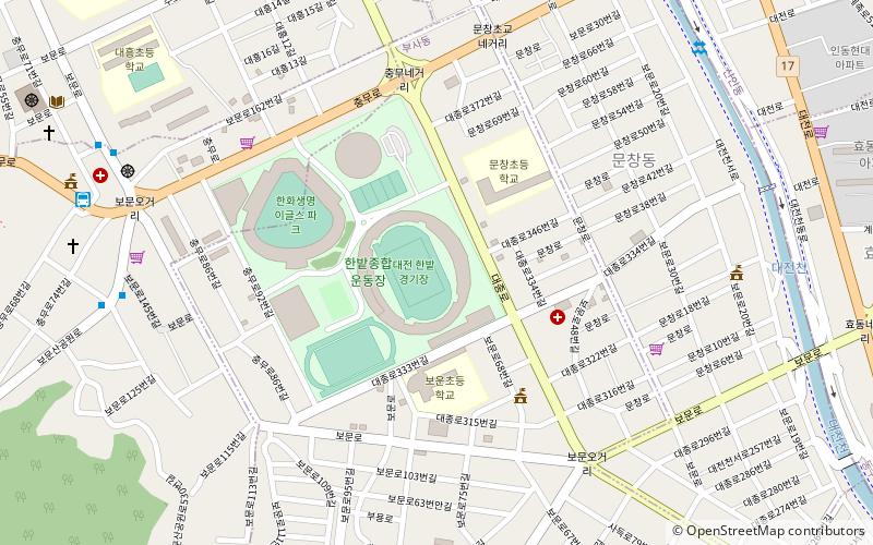 Daejeon Hanbat Sports Complex location map