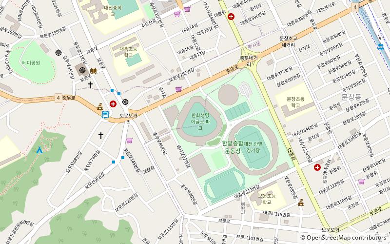 Daejeon Hanbat Baseball Stadium location map