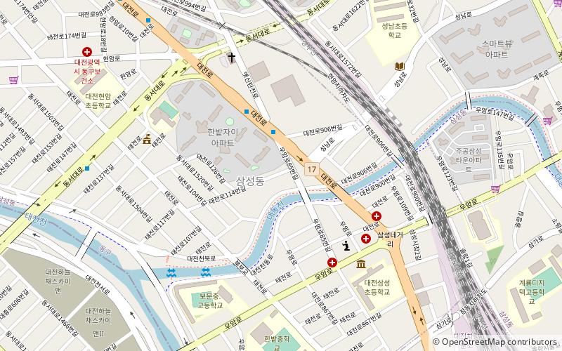 samseong dong daejeon location map
