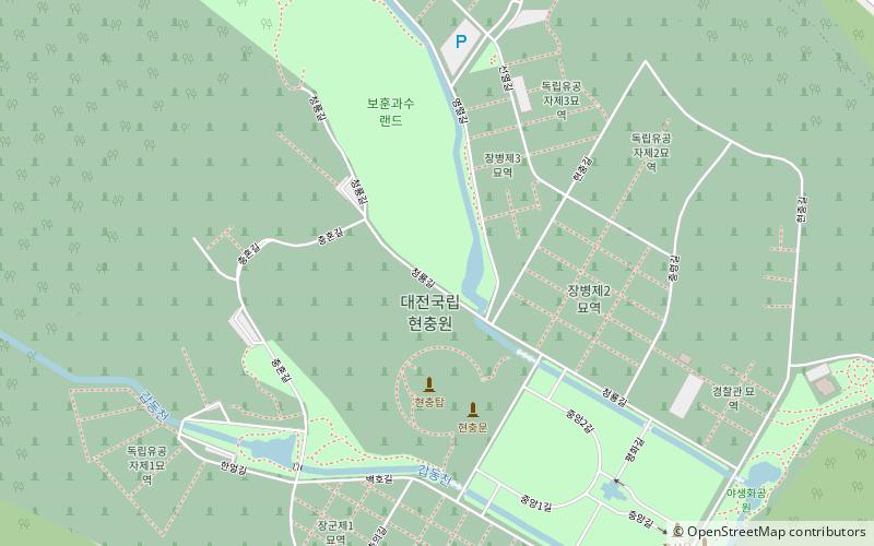 daejeon national cemetery location map