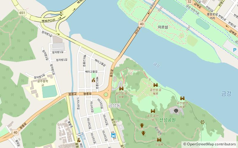 gongsan fortress gongju location map