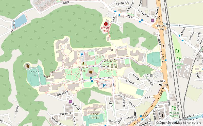 Korea University Sejong Campus location map