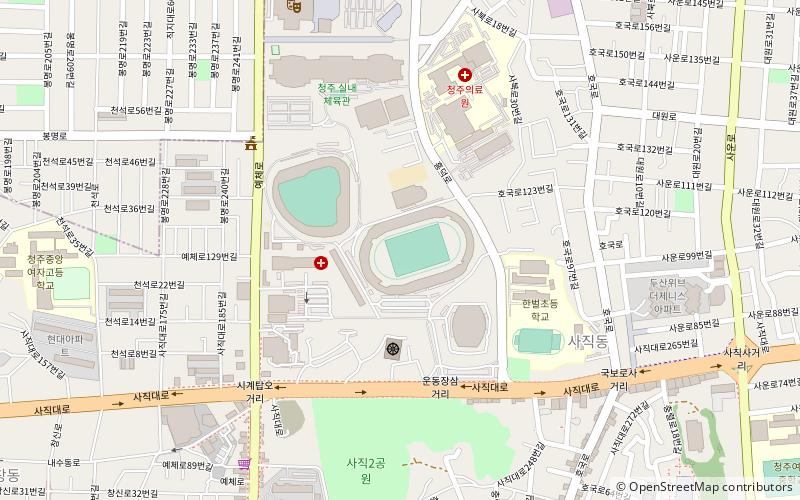Cheongju-Stadion location map