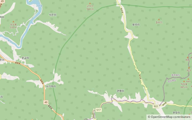 namgunjasan park narodowy songnisan location map