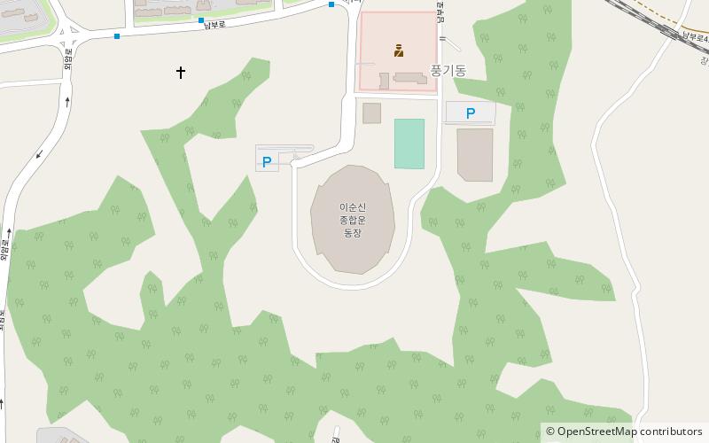 Yi Sun-sin Stadium location map