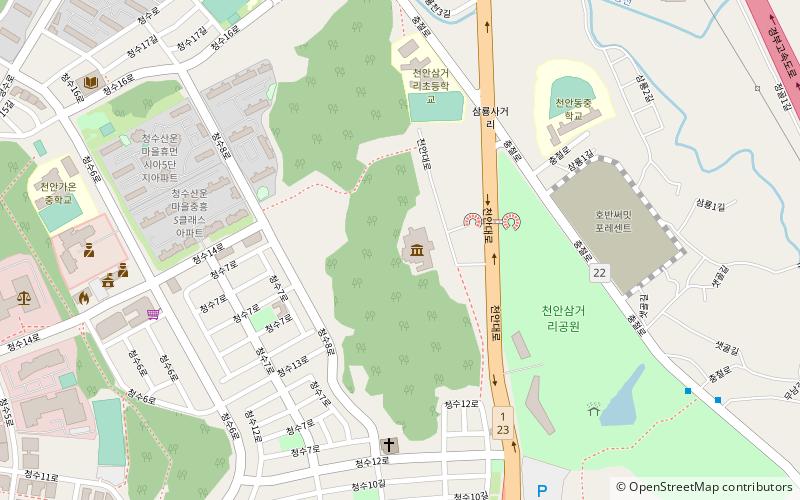 cheon anbagmulgwan cheonan location map