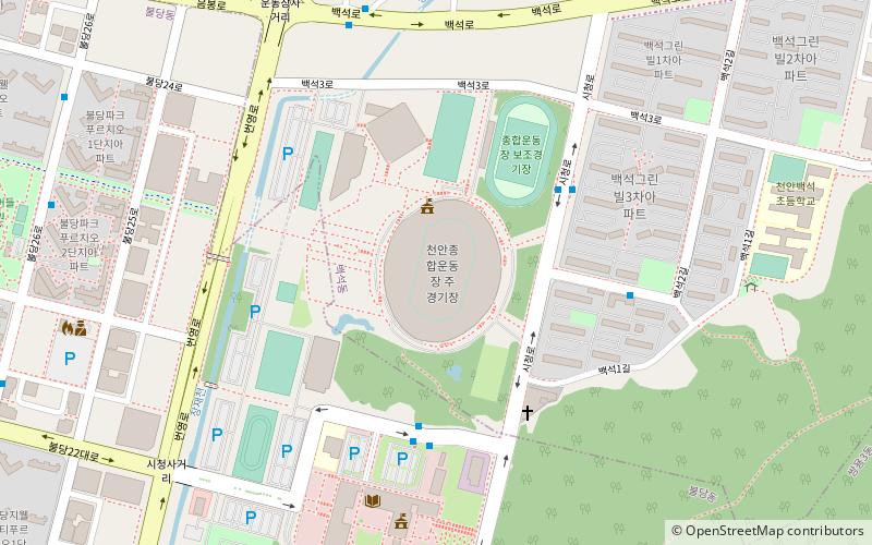 Cheonan Stadium location map