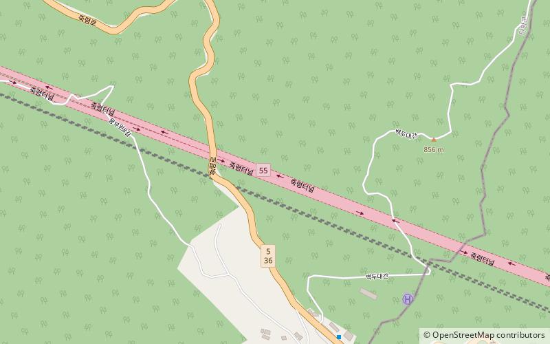 Jungnyeong Tunnel location map